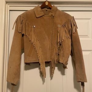 Suede Fringe Jacket